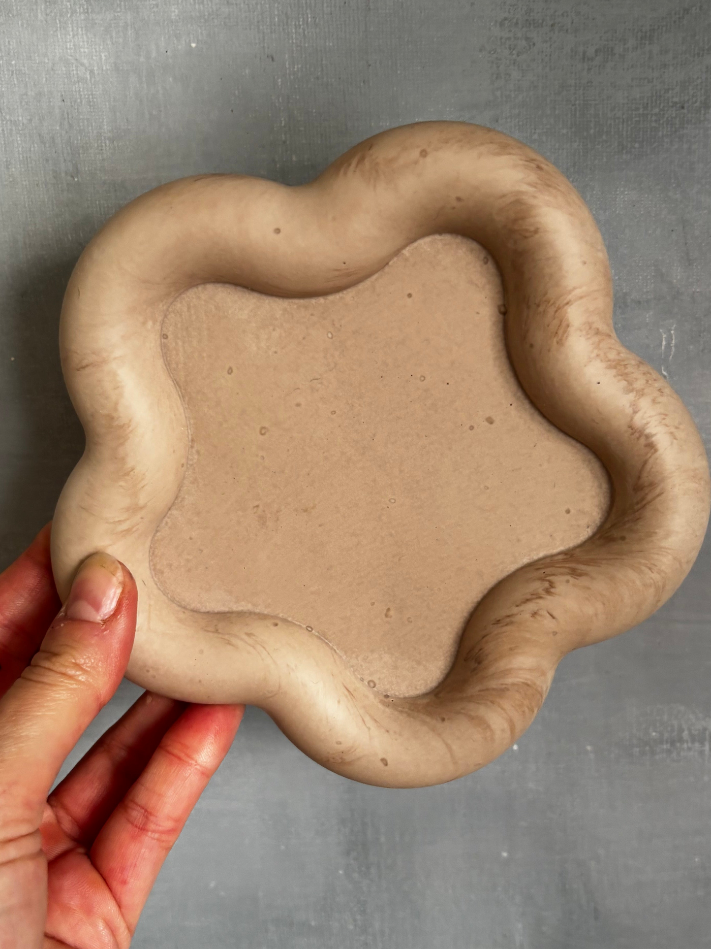 Brown flower tray