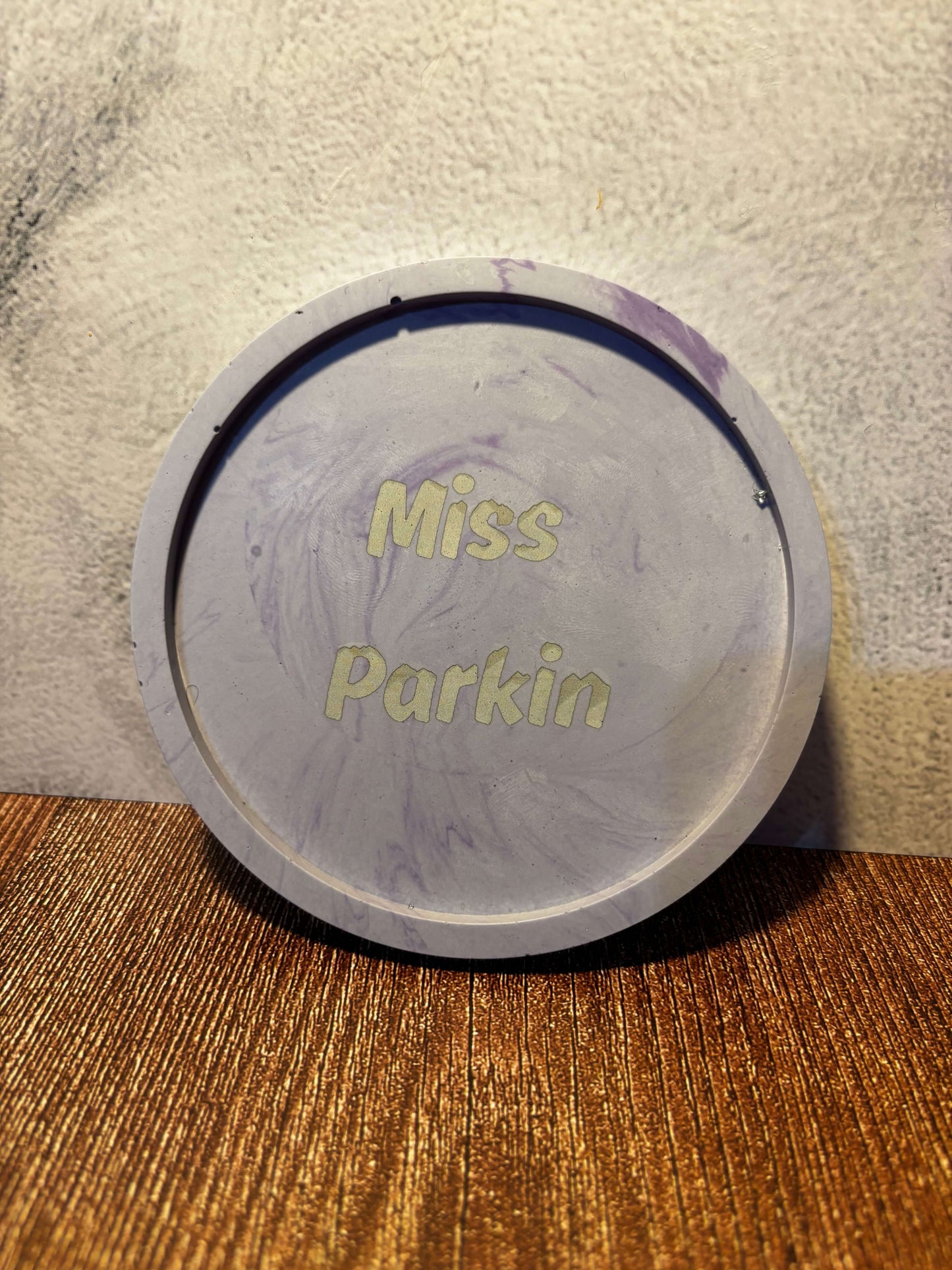 engraved custom colour tray