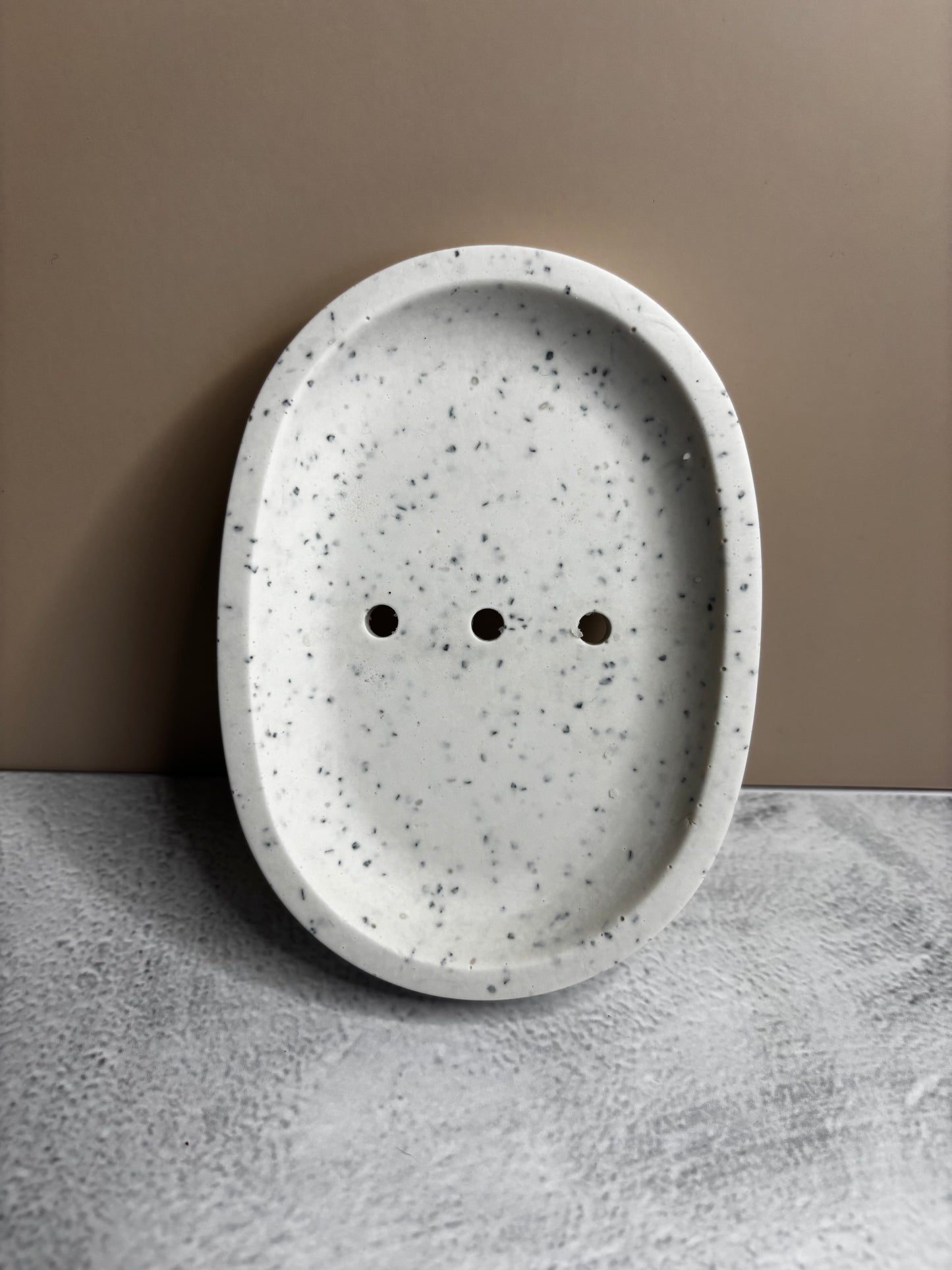silver granite soap tray