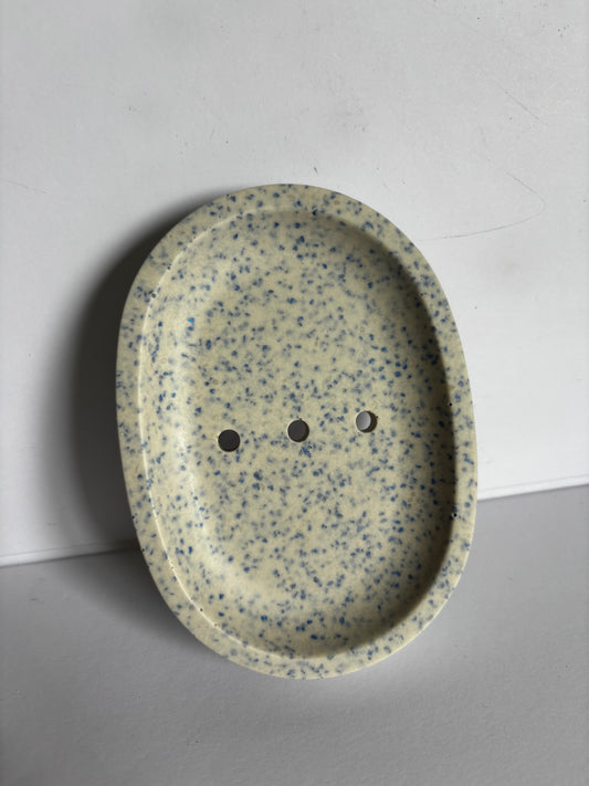 Blue pieces soap tray