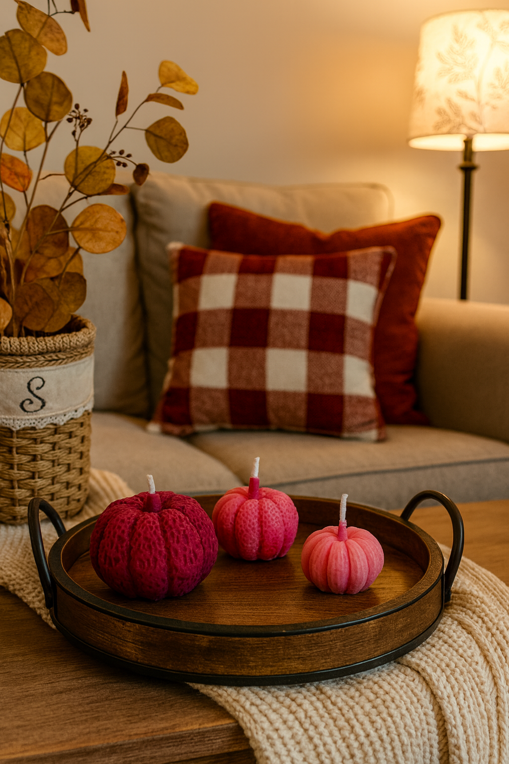 Pumpkin Candle Set – Handmade Autumn Home Decor