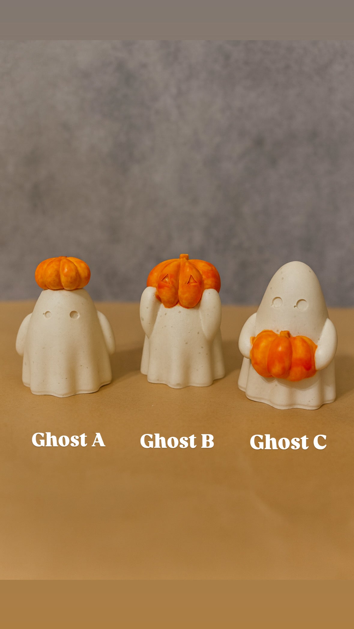 Cute Pumpkin Ghost Ornaments | Autumn Display