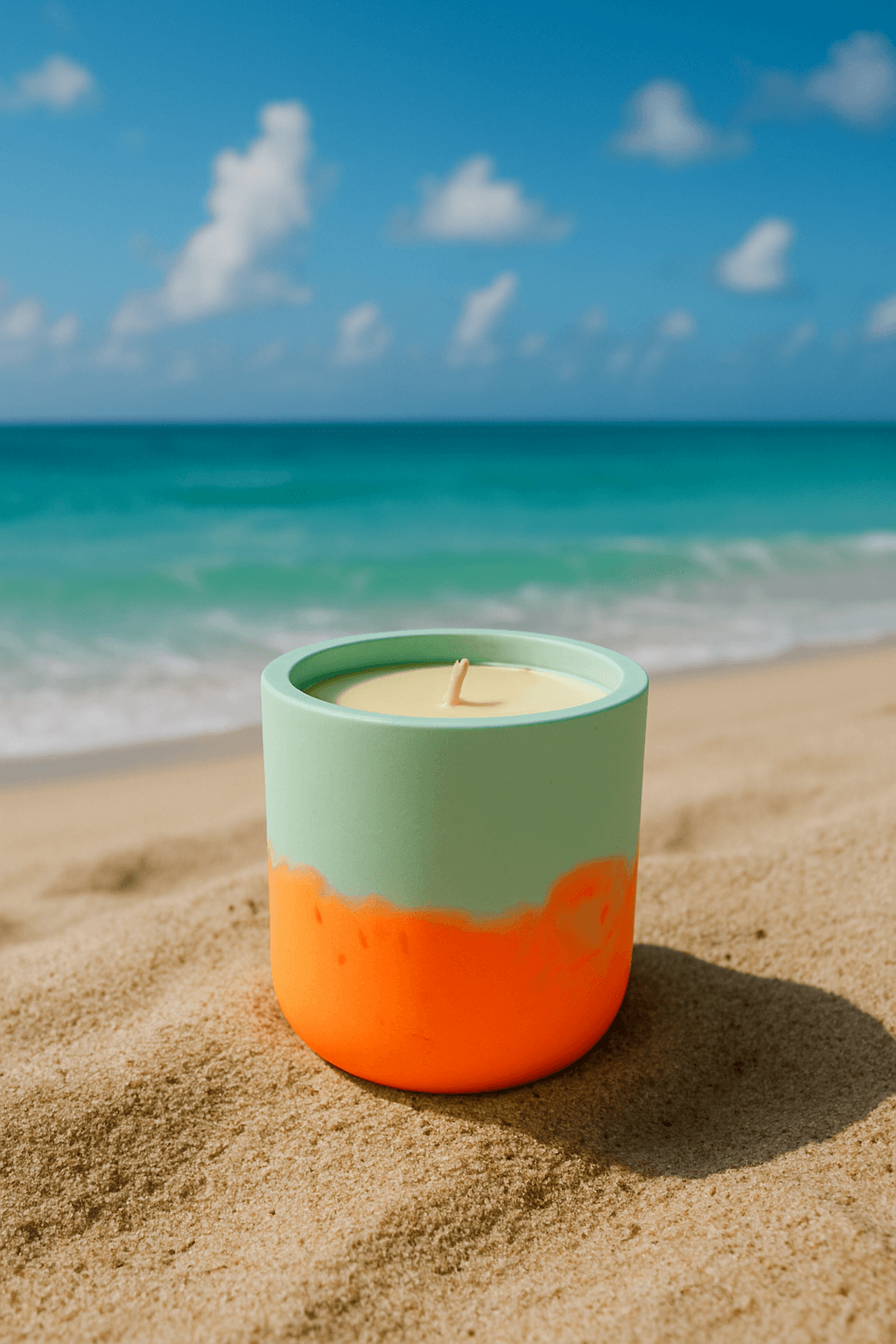 waikiki waves candle on a waikiki beach