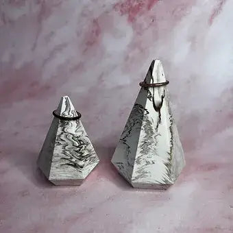 grey marble ring holders