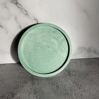 sage round tray