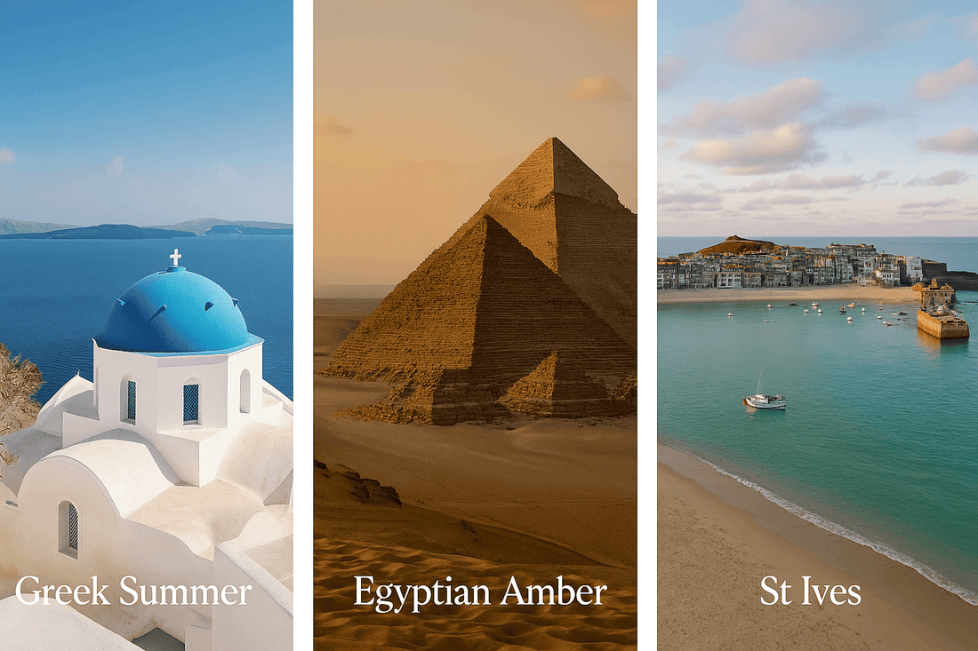 3 different destinations 