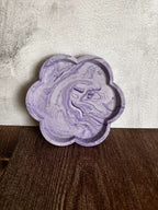 Purple flower trinket tray 