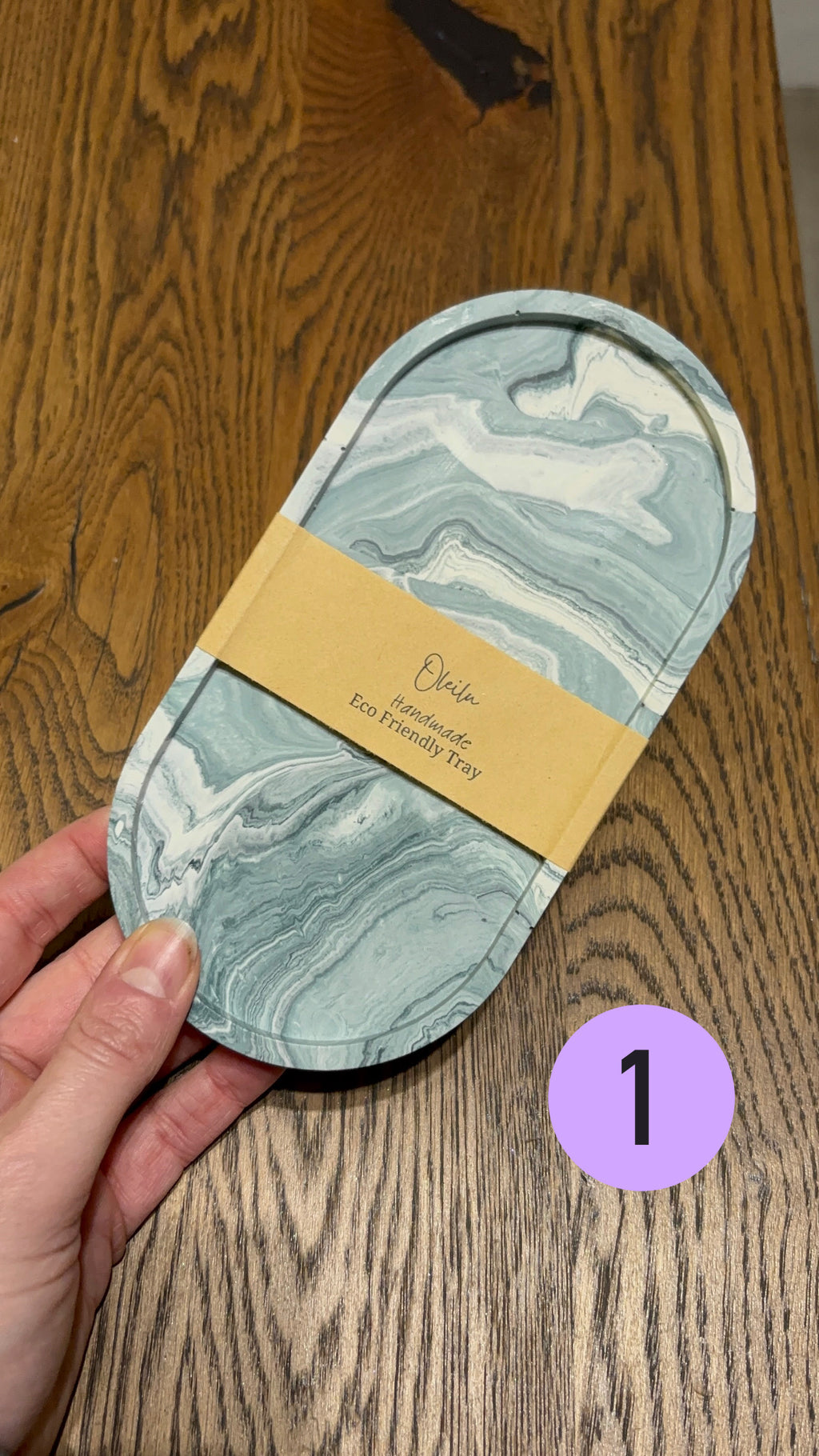 Marble Oval Tray | Jewellery Tray