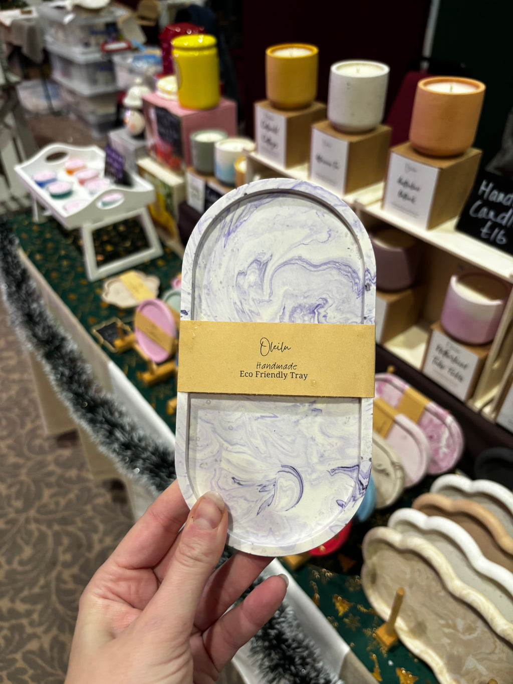 Marble Oval Tray | Jewellery Tray