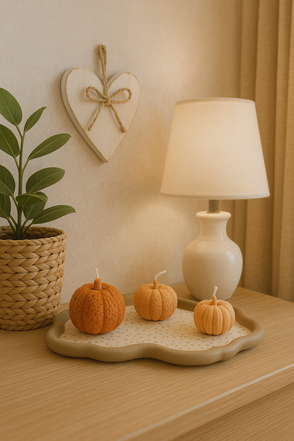 Pumpkin Candle Set – Handmade Autumn Home Decor