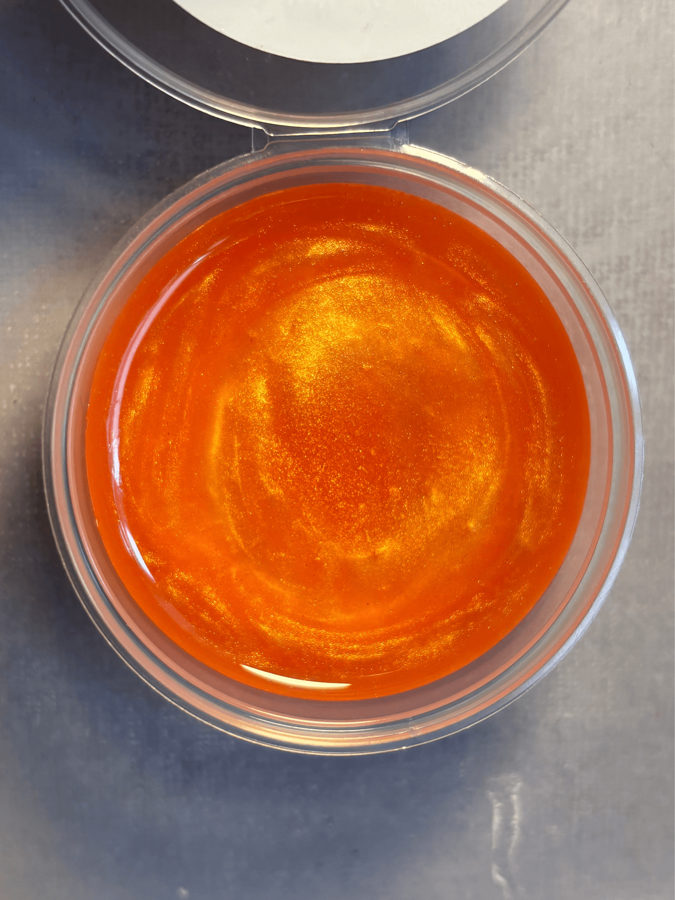 Close up Australian outback gel wax melt 