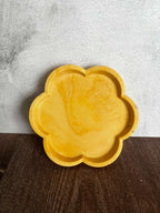 Yellow flower trinket tray 