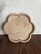 Brown flower trinket tray 