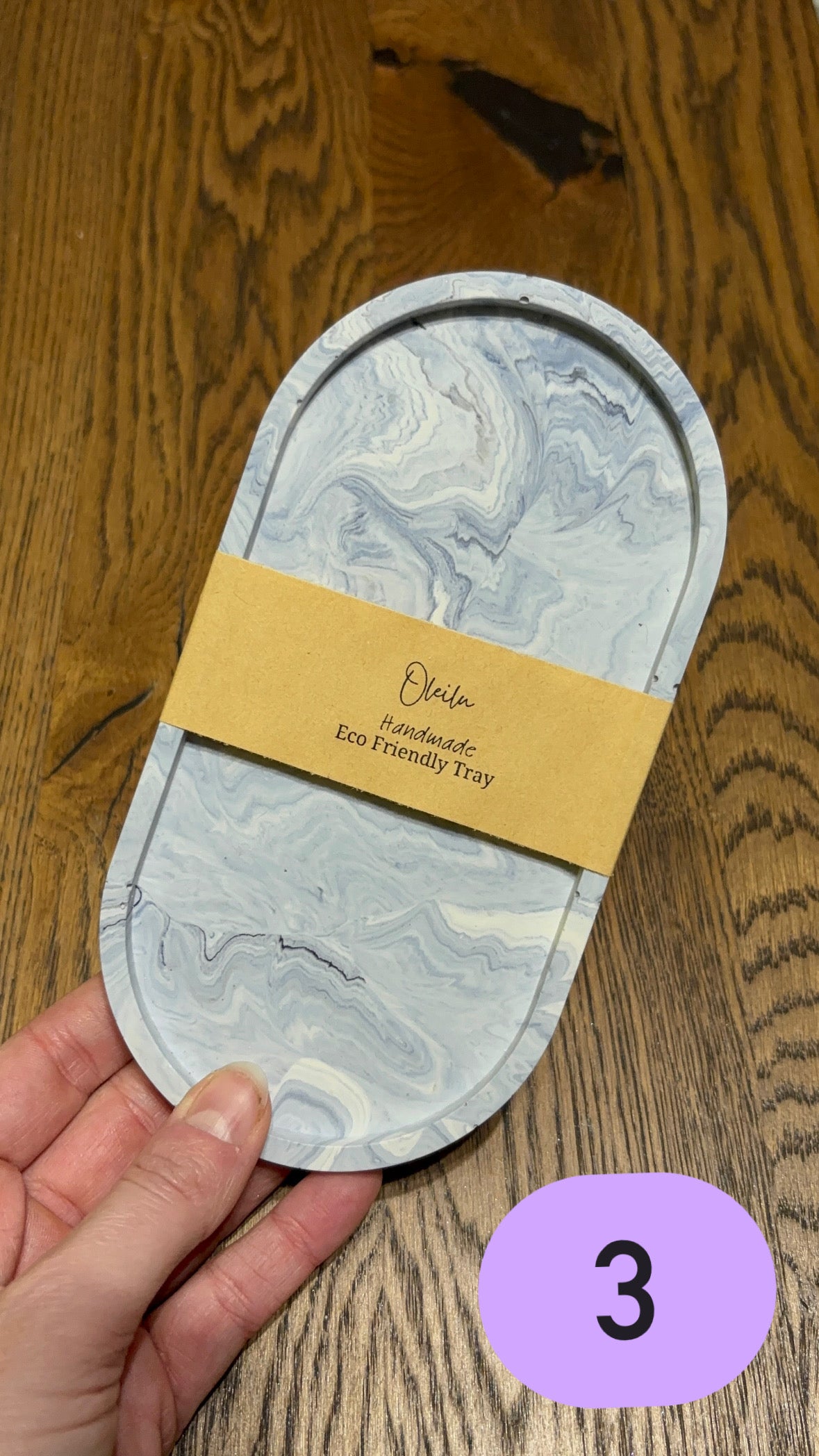 Marble Oval Tray | Jewellery Tray