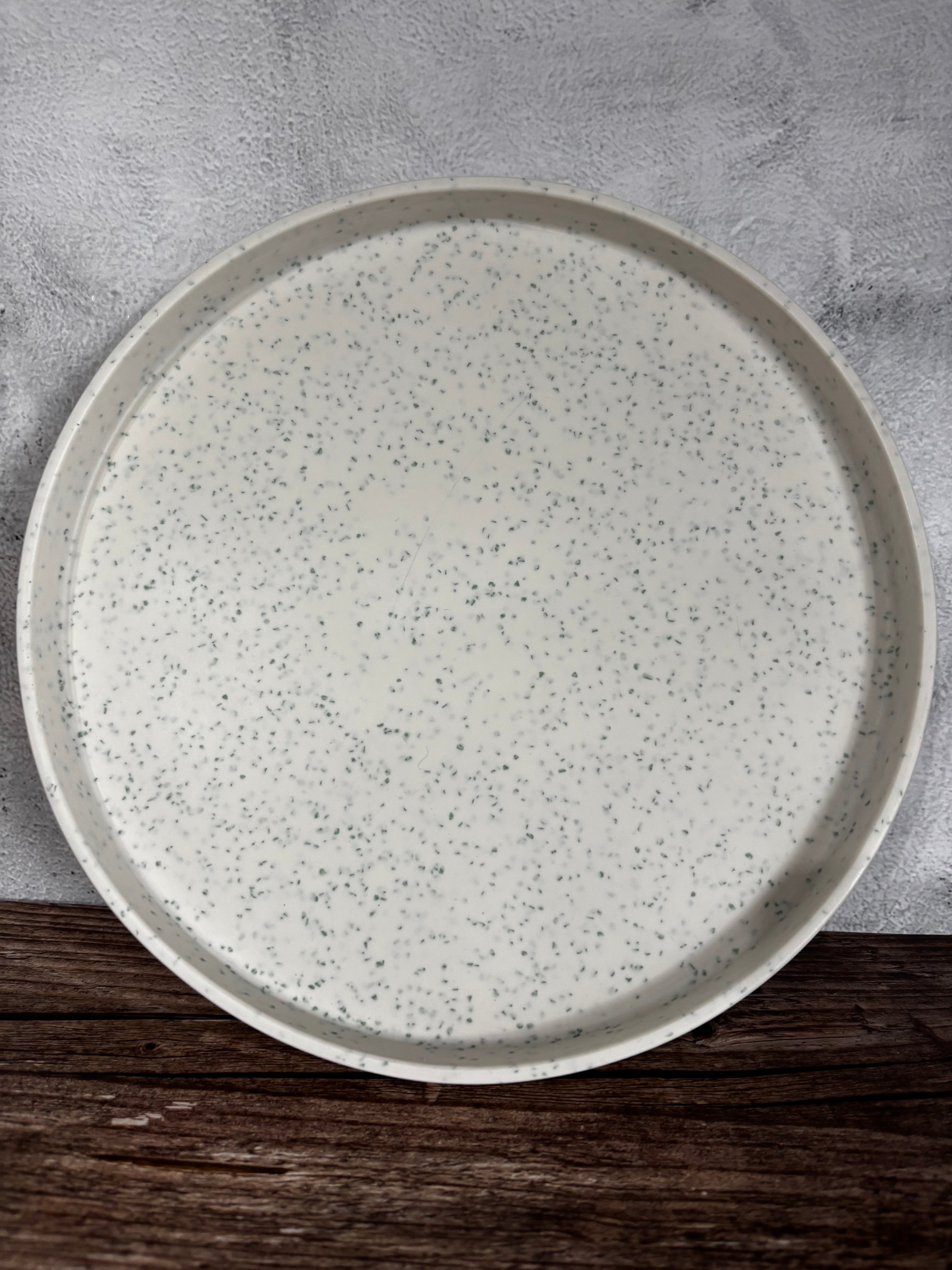 Green pieces large tray 