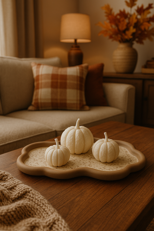 Pumpkin Candle Set – Handmade Autumn Home Decor