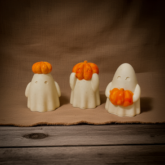Cute Pumpkin Ghost Ornaments | Autumn Display