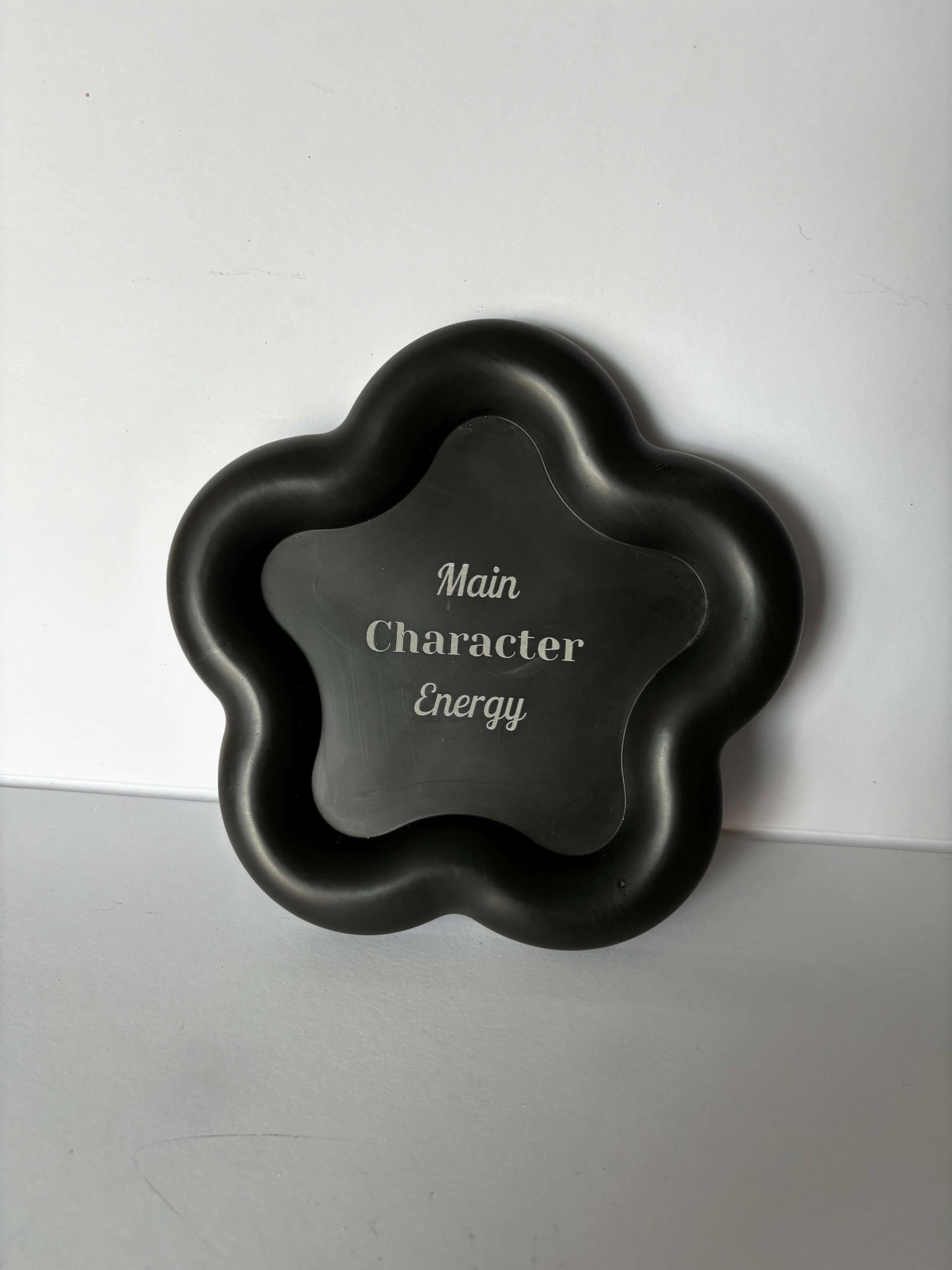 main character energy quote tray 